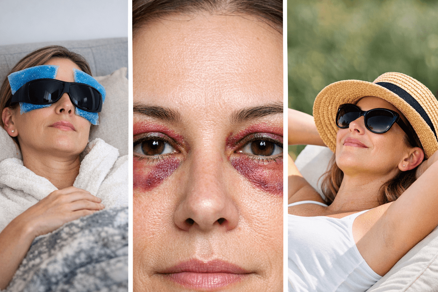 A szemhéjplasztika utáni gyógyulás szakaszai szemhéjplasztika utáni gyógyulás duzzanat bevérzés regeneráció